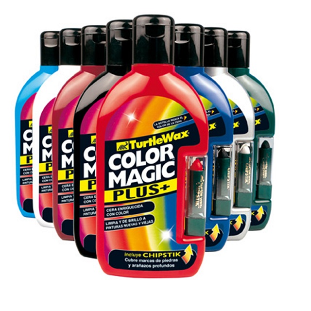 Полироль Turtle WAX Color Magic PLUS с карандашом SILVER (Серебристая) 500мл