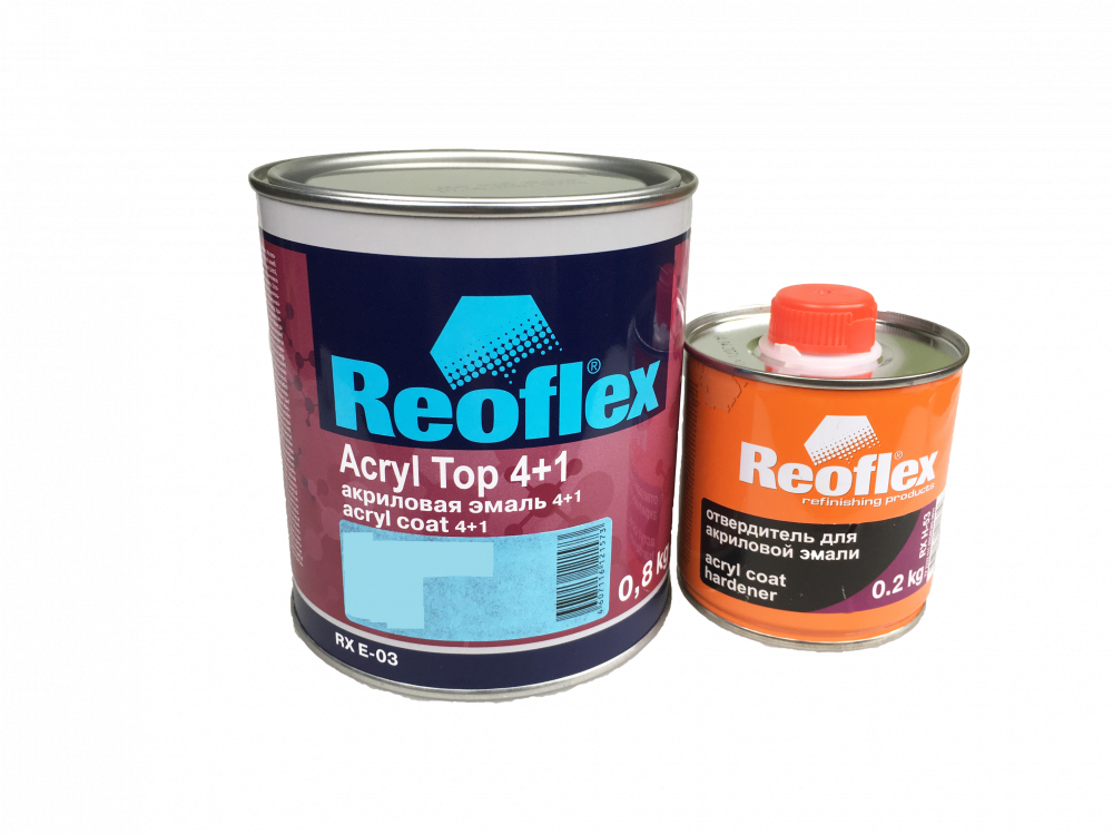Автоэмаль акриловая Reoflex 4+1 Storm Grey GAZ  1кг (комплект с отвердителем)