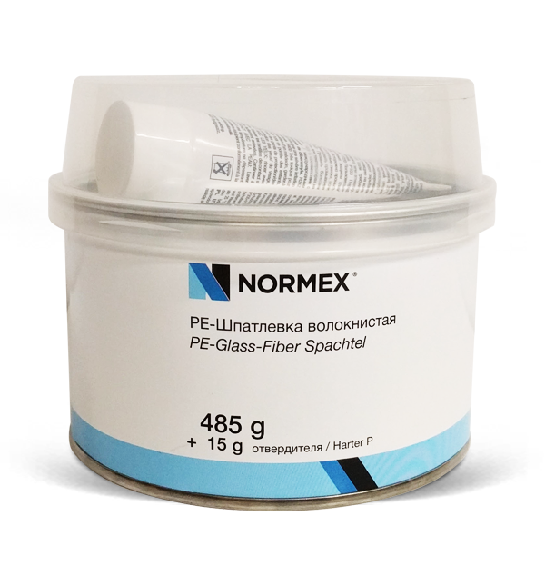 Шпатлевка Normex волокнистая 0,5кг. с отвердителем