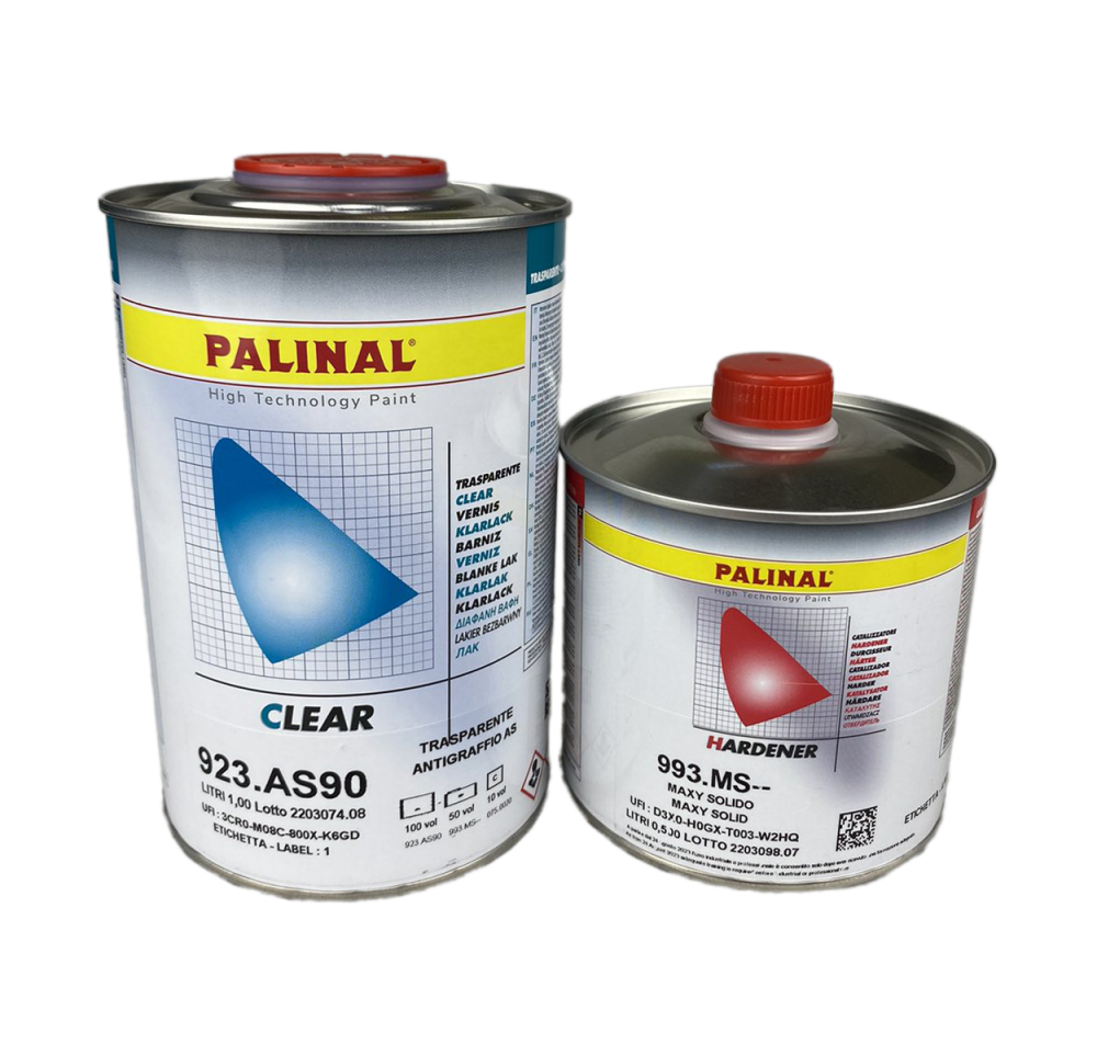 Лак PALINAL AS90 2K HS 2+1 Antiscratch акриловый прозрачный 1л + отв. MS standart 0,5л