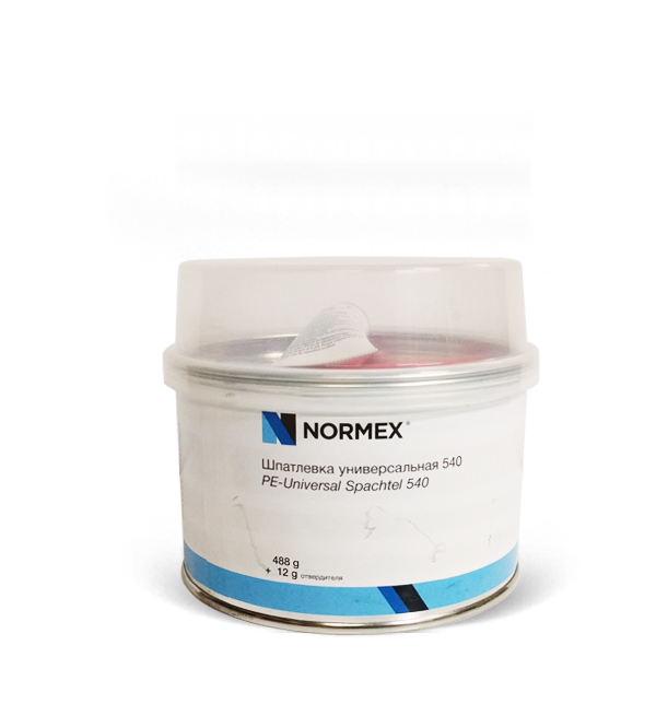 Шпатлевка Normex 540 универсальная 0,5кг с отвердителем