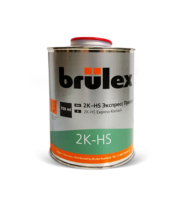Лак Brulex 2К-НS Экспресс прозрачный, 0,75 л