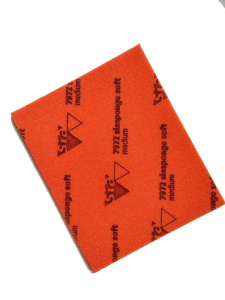 Губка Siasponge односторонняя 115*140*5мм MEDIUM, Р120-180, оранжевая