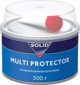 Шпатлевка SOLID MULTI PROTECTOR многофункциональная антикоррозийная, красная 0,5кг с отвердителем