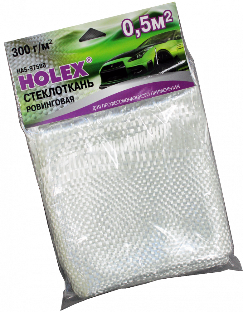 Стеклоткань ровинговая Holex 300г/1м2, 0,5м2