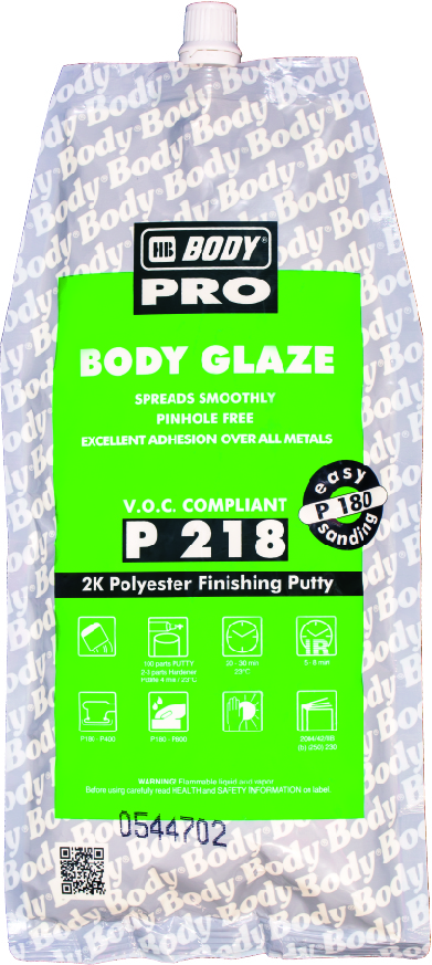 Шпатлевка Body GLAZE P218 мелкозернистая финишная 0,6кг