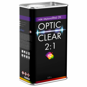 Лак Н7 2K 2:1 Optic Clear акриловый, 5л, без отвердителя