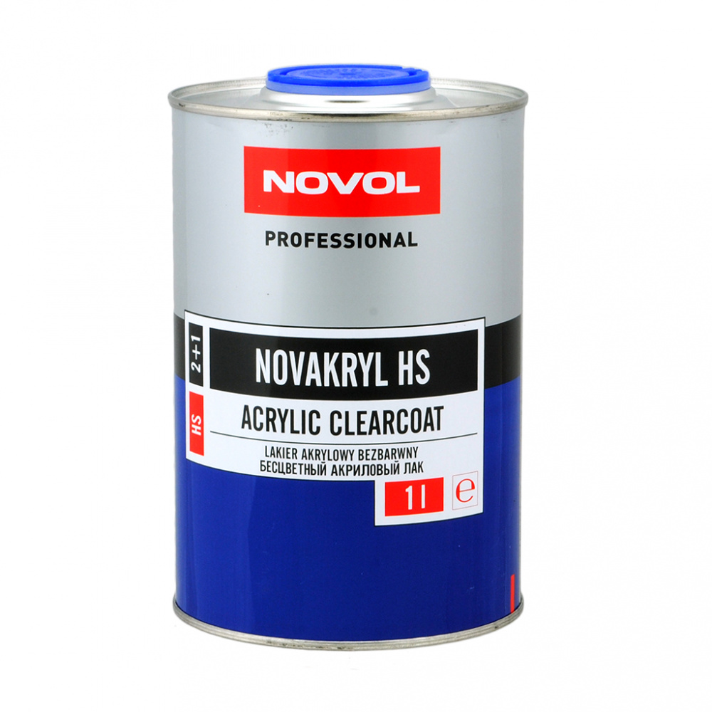 Лак Novol HS 2+1 прозрачный 1л, без отвердителя