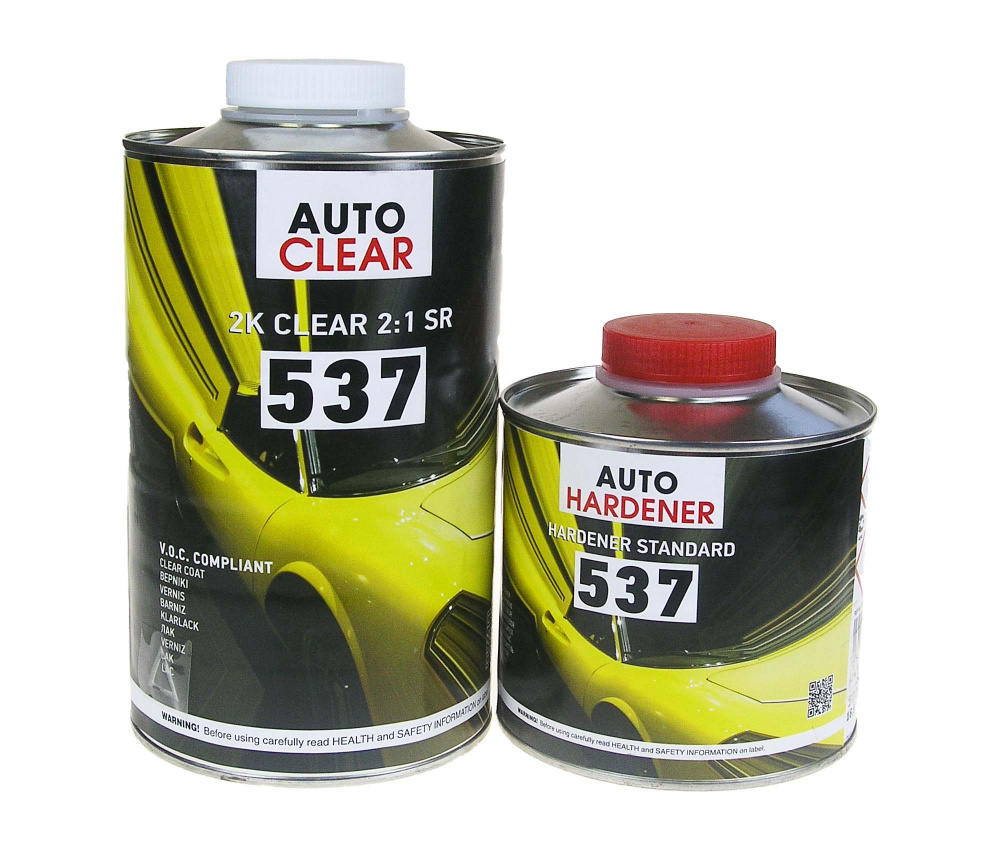 Лак Body 537sr 2K 2+1 Clear coat 1л с отвердителем 537 0,5л
