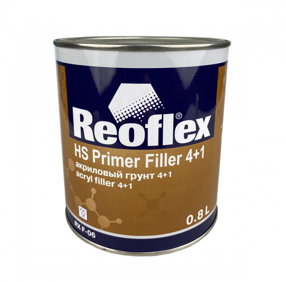 Грунт Reoflex 2К HS Primer Filler 4+1 акриловый (0,8л) белый