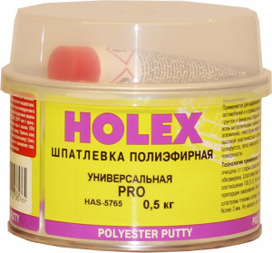 Шпатлевка Holex PRO универсальная, бежевая, 0,5кг с отвердителем