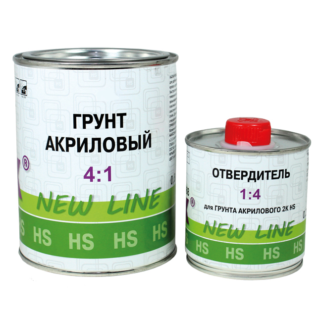 Грунт HOLEX 2K-HS 4:1 черный 0,8л + отв для грунта 0,2л