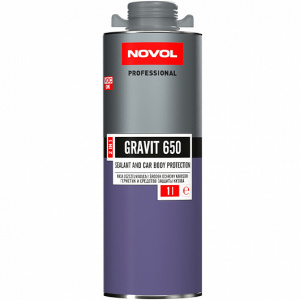 Антигравийное покрытие-герметик Novol Gravit 650 серый,  в евробаллоне 1л