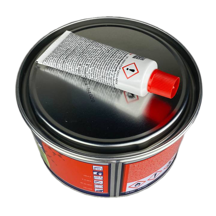 Шпатлевка Reoflex Glass fiber со стекловолокном, зеленая 1,8кг с отвердителем 3