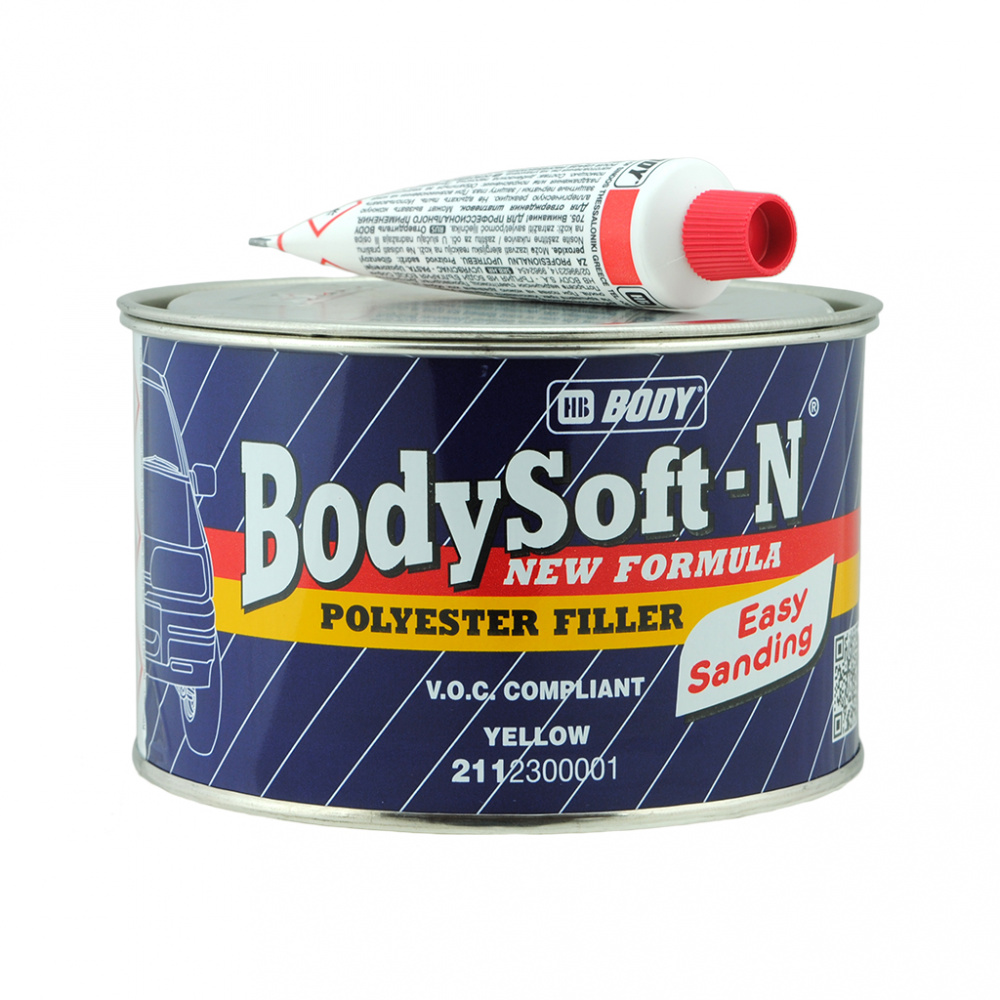 Шпатлёвка BodySoft 211 1кг с отвердителем