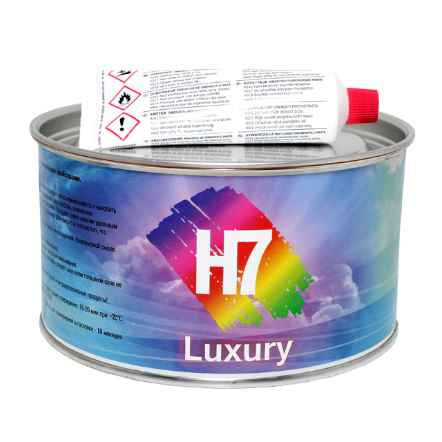 Шпатлевка H7 Sky-blue ультра легкая 1л (1,235кг) с отвердителем
