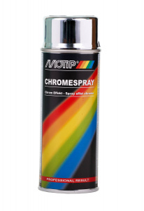 Краска в аэрозоле MOTIP Chromespray с хром-эффектом, 400мл