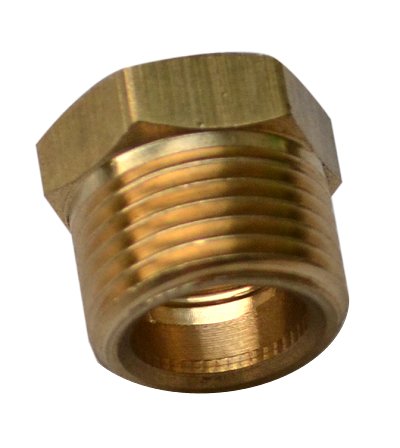 Соединение Huberth переходник 3/8" внешняя, на 1/4" внутренняя резьба, латунь