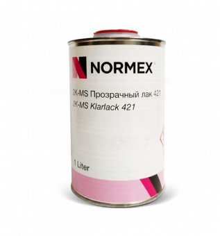 Лак Normex 2К-МS 421 прозрачный 1л, без отвердителя