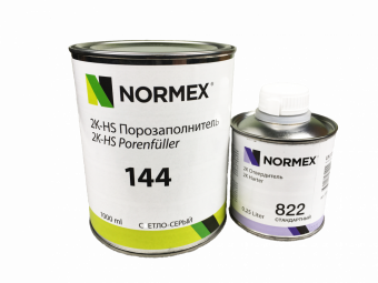 Грунт-наполнитель Normex 2К-HS Fuller 144 4+1 светло-серый, 1л с отвердителем 822 0,25л