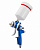 Краскопульт SATAjet 3000 RP BLUE, дюза 1,4 с быстросменным бачком 0,6л. QCC и шарнирным соединением