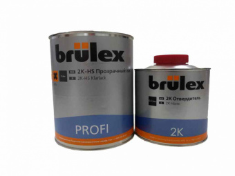 Лак Brulex 2К-НS Profi 1л с отвердителем 0,5л