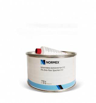 Шпатлевка Normex 512 волокнистая, зеленая 1,8кг с отвердителем