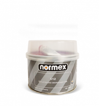 Шпатлевка Normex 512 волокнистая 0,5кг с отвердителем