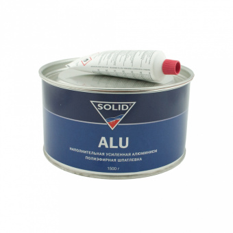 Шпатлевка SOLID Alu с алюминием, серая 1,5кг. с отвердителем 