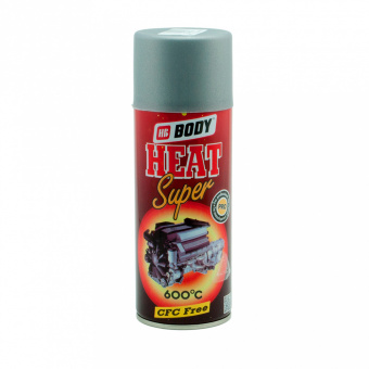 Краска в аэрозоле Body HEAT Super Т418 термостойкая (серебро), 400 мл