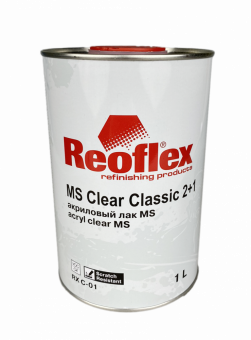 Лак Reoflex 2К МS Clear Classic 2+1 акриловый 1л, без отвердителя