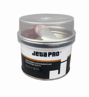 Шпатлевка JETA PRO 5546 Fiber со стекловолокном, серо-зеленая 0.25кг с отвердителем