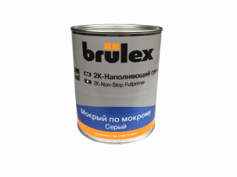 Грунт-наполнитель Brulex 2K-HS-Nonstop-Fullprimer 2+1 наполнитель мокрый по мокрому 1л, серый