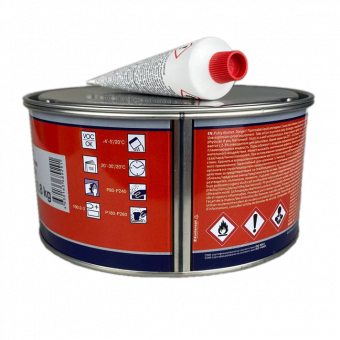 Шпатлевка Reoflex Alumet с алюминием, серая 1,8кг с отвердителем 2