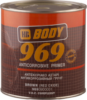 Грунт Body 1К 969 антикоррозийный (коричневый), 1л