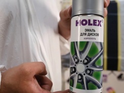Эмаль для дисков Holex 1К серебристая в аэрозоли