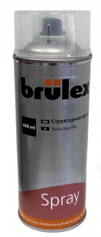 Краска в аэрозоле Brulex черная структурная 0,4л.