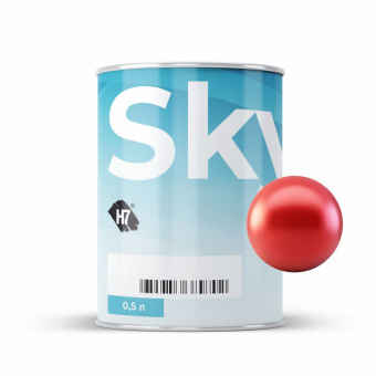 7318 MIX H7 SkyMix Crystal red pearl красный ксиралик, 0,5л