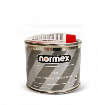 Шпатлевка Normex 540 универсальная, светло-желтая 0,25кг с отвердителем