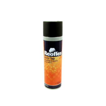 Краска в аэрозоле Reoflex Acryl Top Черная матовая, 520мл