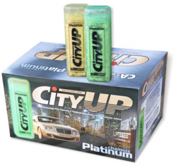 Салфетка в тубусе City UP CA-204 Platinum Super Quality синтетическая замша 32*43см