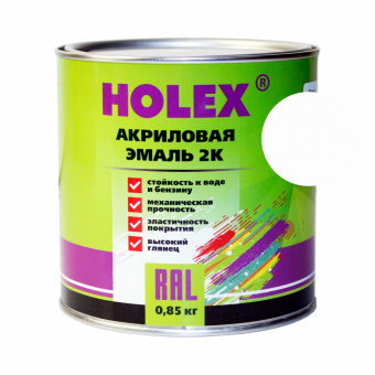 201 Краска акриловая Holex 2K 4+1 Лада белая, 0,85кг