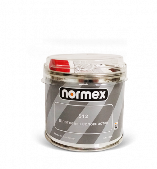 Шпатлевка Normex 512 волокнистая 0,25кг с отвердителем