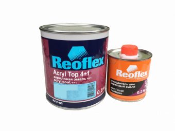 Автоэмаль акриловая Reoflex 4+1 Storm Grey GAZ  1кг (комплект с отвердителем)