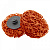 Круг Русский Мастер для снятия ржавчины Д=50мм, толщиной 14мм с креплением Roloc, оранжевый