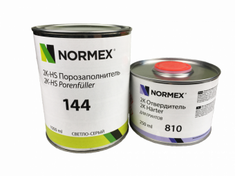 Грунт-наполнитель Normex 2К-HS Fuller 144 4+1 светло-серый, 1л с отвердителем 810 0,25л
