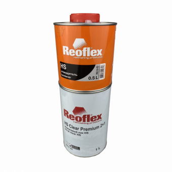 Лак Reoflex 2К HS Clear Premium 2+1 акриловый 1л с отвердителем HS 0,5л3