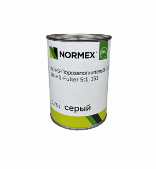 Грунт-наполнитель Normex 2К-HS 151 5+1 акриловый 0,75л серый