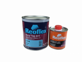 Автоэмаль акриловая Reoflex 4+1 Такси, 1кг (комплект с отвердителем)
