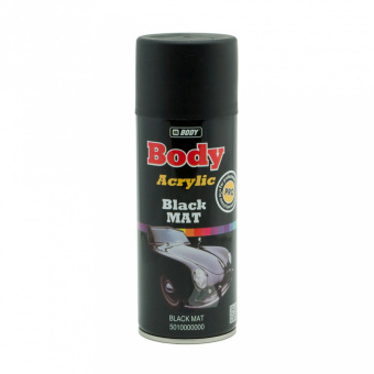 Краска в аэрозоле Body Black MAT черная матовая, 400 мл